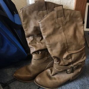 Light brown “cow girl” boots